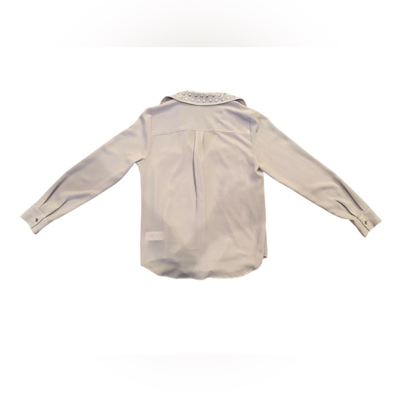 Michael Kors Lavender Studded Blouse - Picture 3 of 4